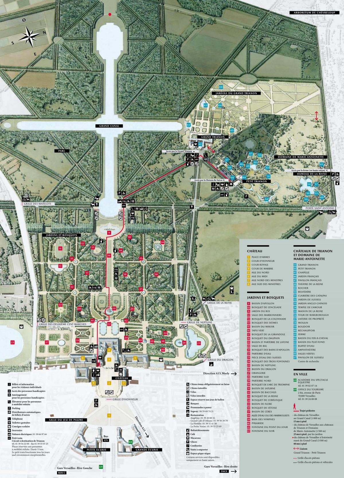 Mapa Versailles Jauregia