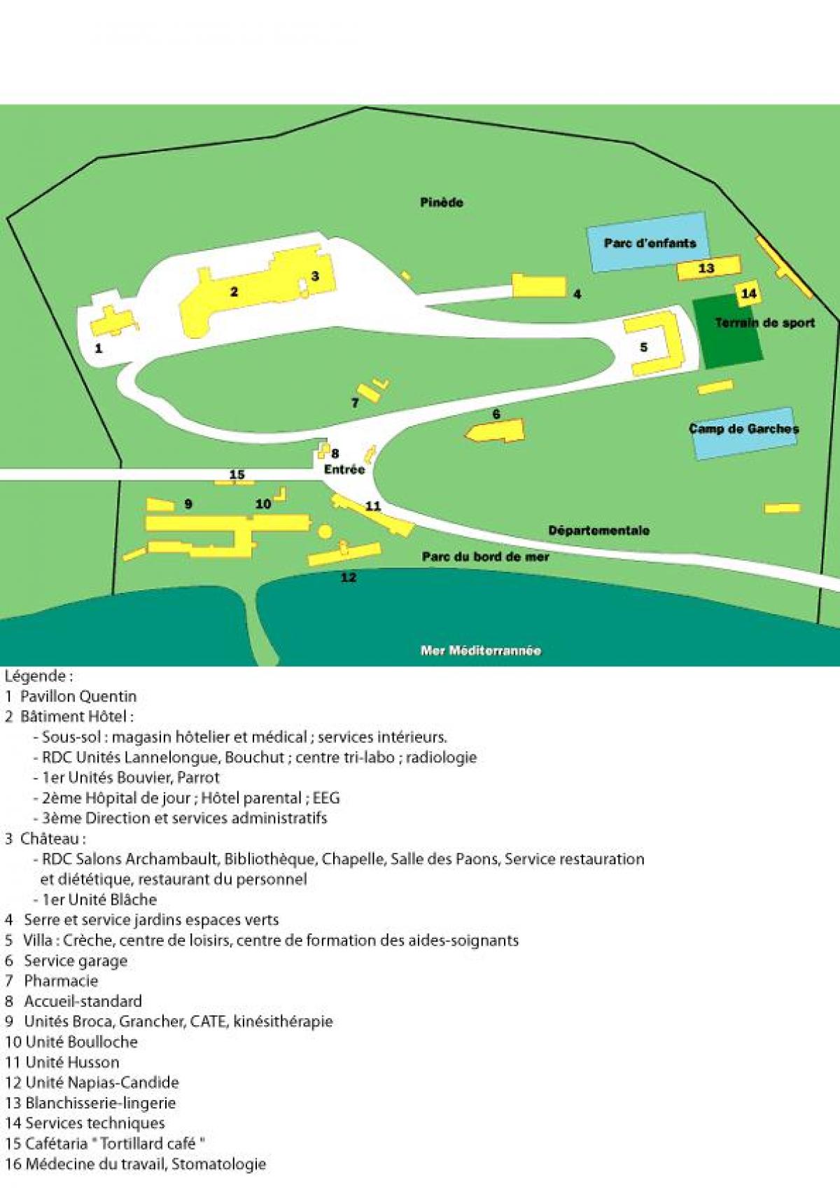 Mapa San Salvadour ospitalea