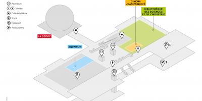 Mapa Cité des Sciences et de l'Industrie Maila -2