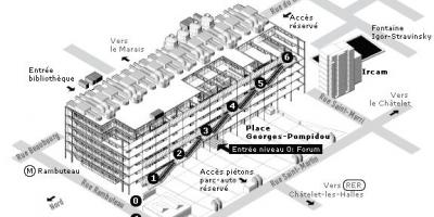 Mapa Pompidou Zentroa