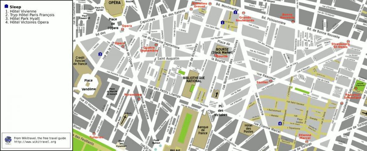 Mapa 2 arrondissement Paris