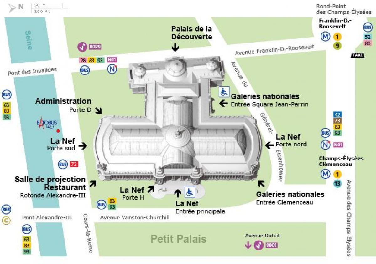 Mapa Grand Palais