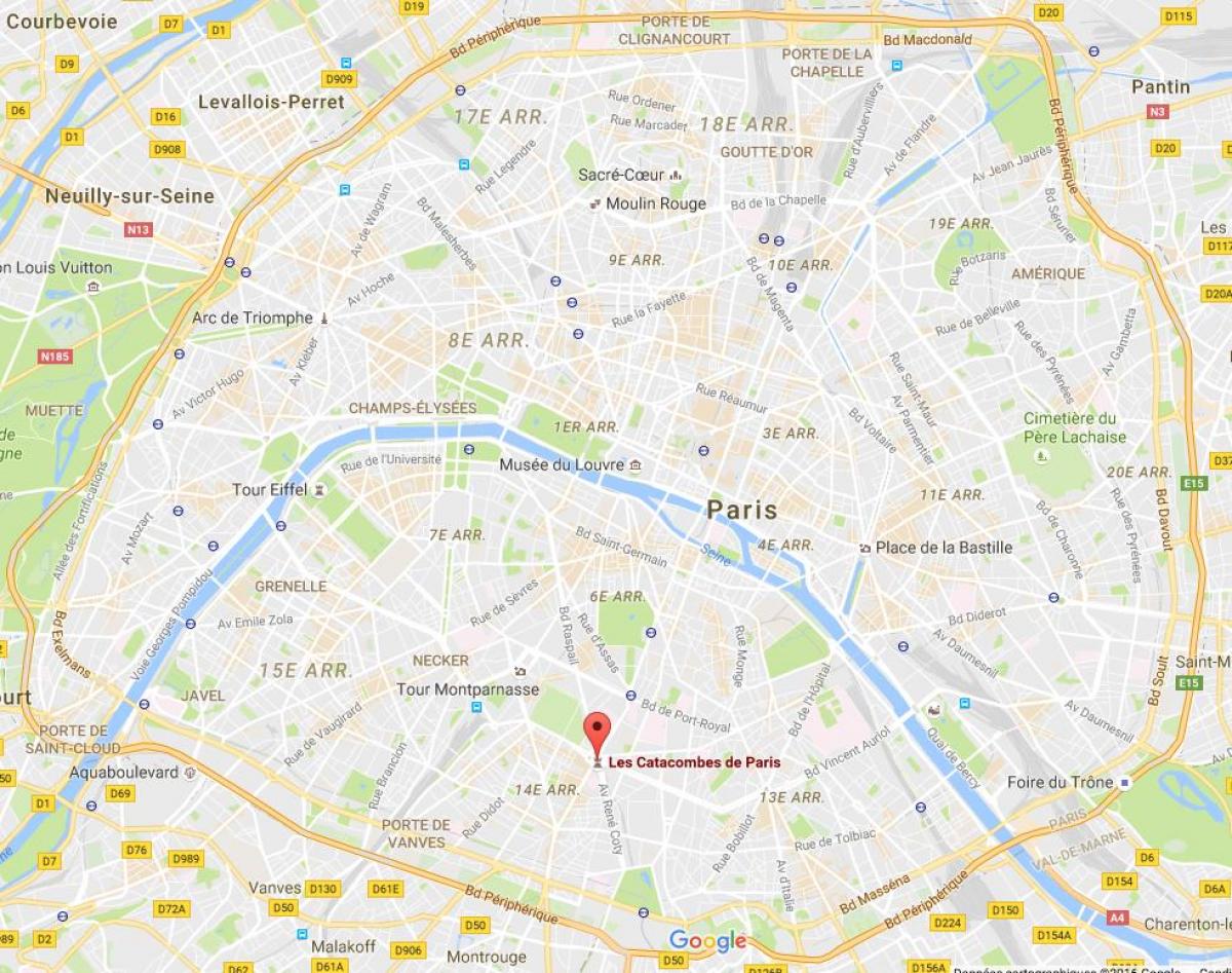 Mapa Katakonbetan Paris