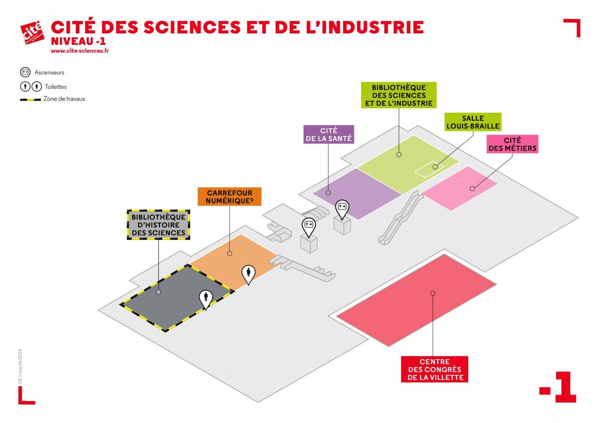 Mapa Cité des Sciences et de l'Industrie Maila -1