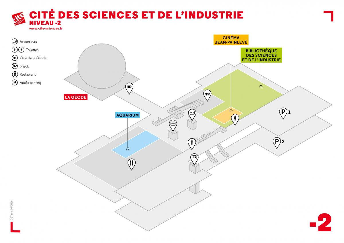 Mapa Cité des Sciences et de l'Industrie Maila -2