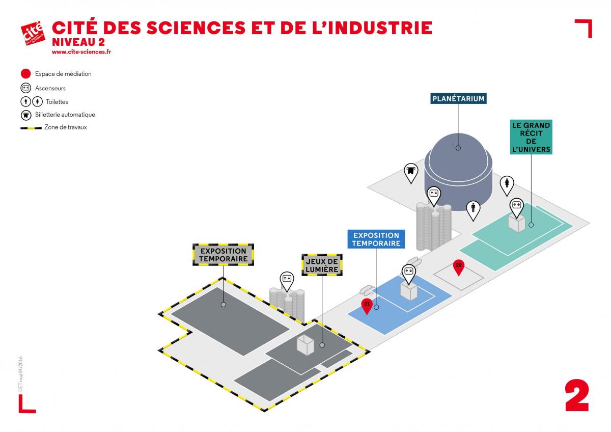 Mapa Cité des Sciences et de l'Industrie Maila 2