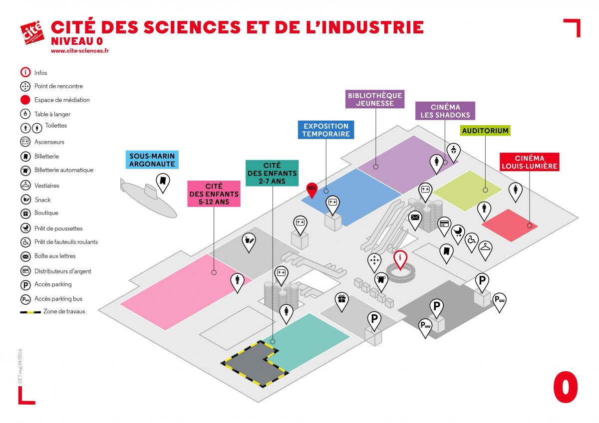 Mapa Cité des Sciences et de l'Industrie
