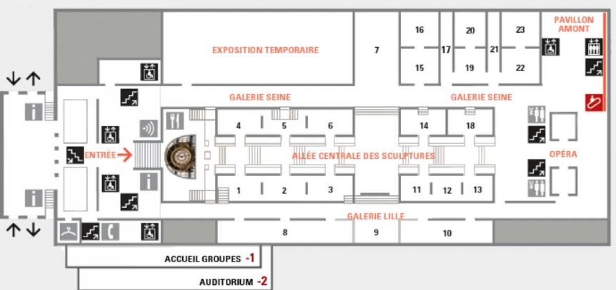 Mapa Musée d ' Orsay