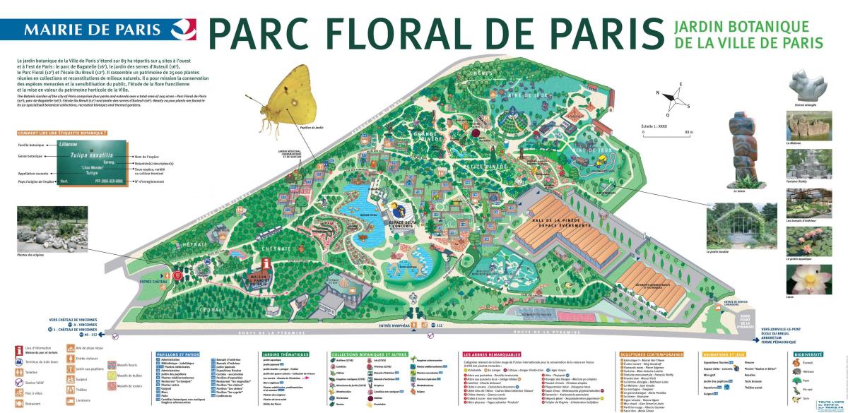 Mapa Parc lore de Paris