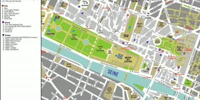 Mapa 1ean arrondissement Paris