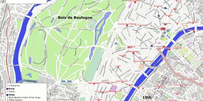Mapa 16an arrondissement Paris