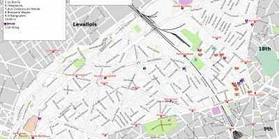 Mapa 17an arrondissement Paris