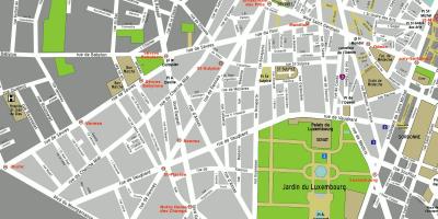Mapa 6an arrondissement Paris