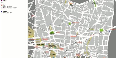 Mapa 9an arrondissement Paris