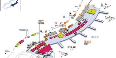 Mapa CDG aireportuko terminal 2C