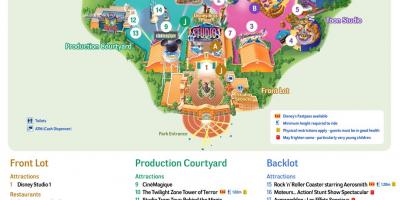 Mapa Disney Studios