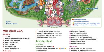 Mapa Disneyland Paris