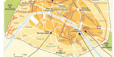 Mapa Haussmann Paris