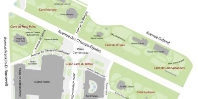 Mapa Jardin des Champs-Elysees