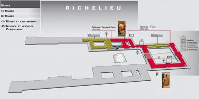 Mapa Louvre Museoa Maila 2