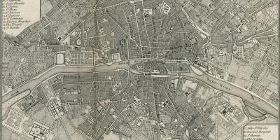 Mapa Paris 1800