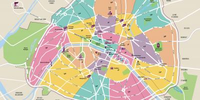 Mapa Paris intramural