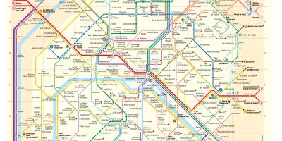 Mapa Paris metro