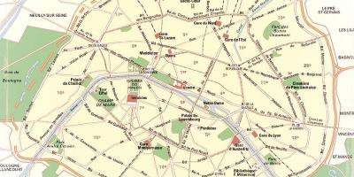 Mapa Paris Parkeak