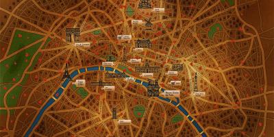 Mapa Paris wallpaper