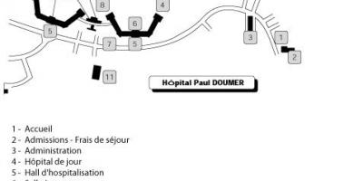 Mapa Paul Doumer ospitalea