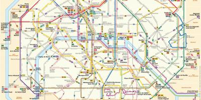 Mapa RATP autobusa